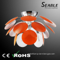 Leaf design light fixture of ceiling lamp, modern living room ceiling lamp